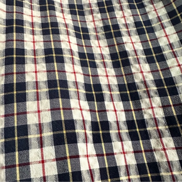 L.L. Bean Men’s Short Sleeve Plaid Button-Down Shirt XL Slightly Fitted Cotton - Picture 2 of 10